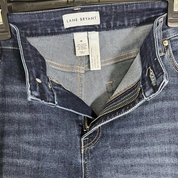 NWOT Lane Bryant Bundle of 2 Jeans Size 18 Light Black Skinny Jeans Cropped Jean - Picture 7 of 15